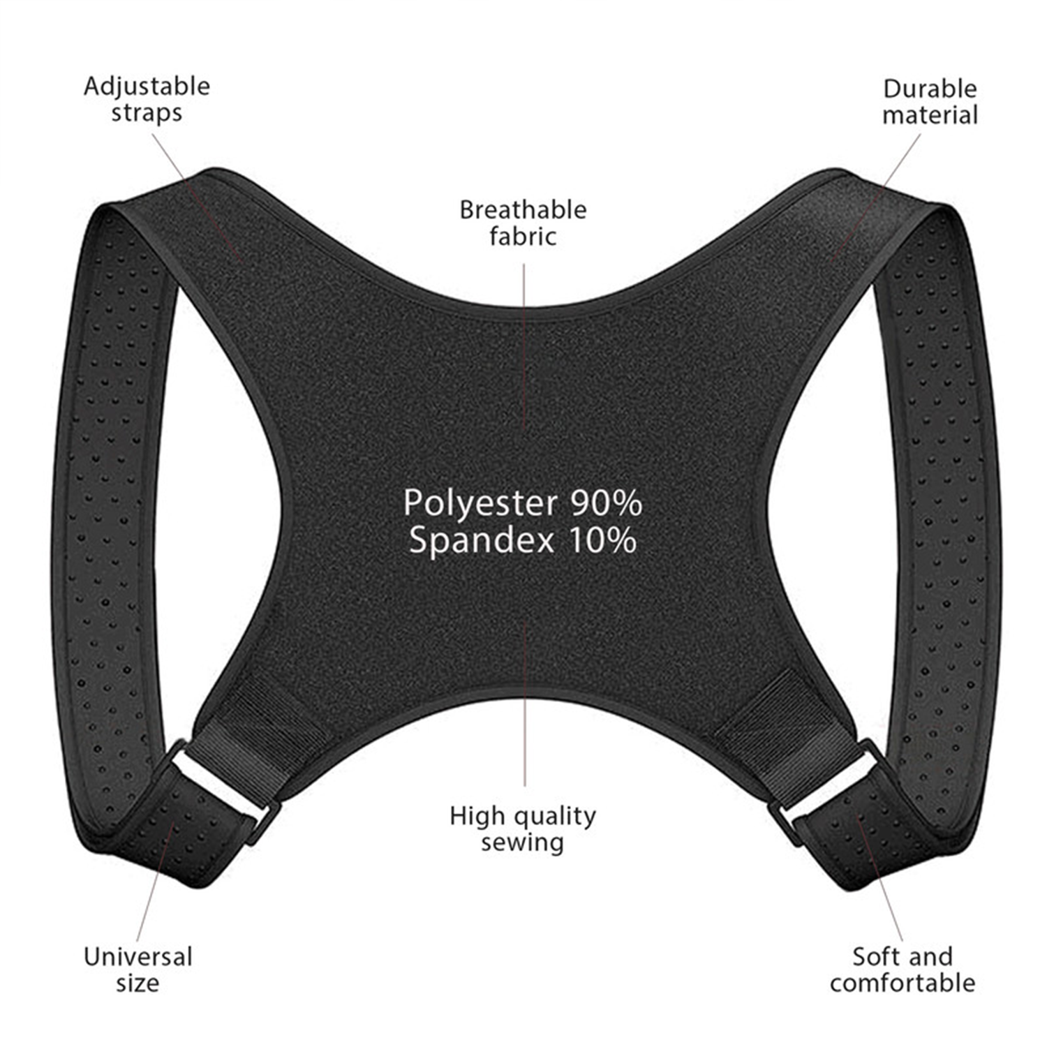 ErgoComfort Adjustable Posture Brace