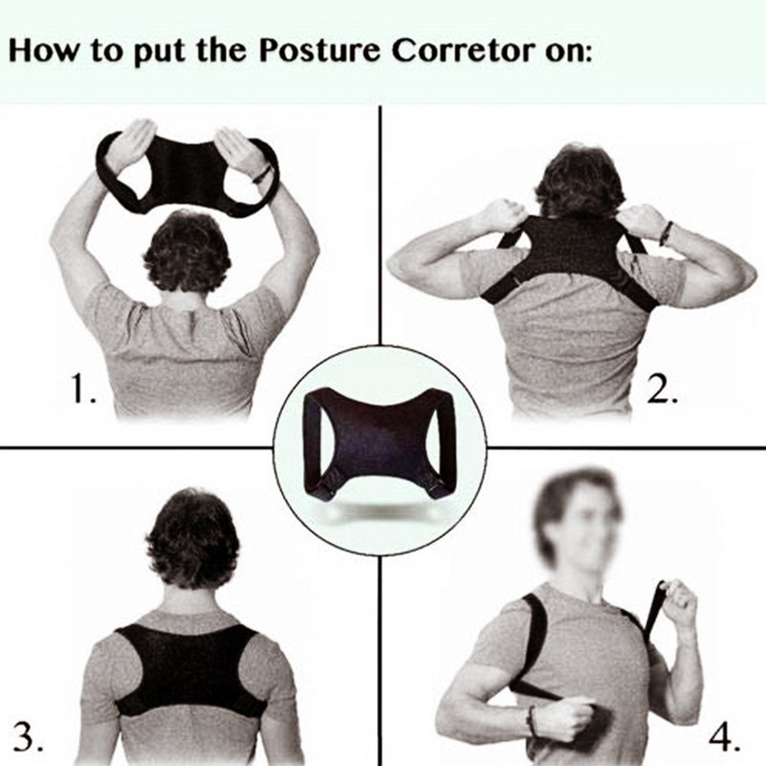 ErgoComfort Adjustable Posture Brace