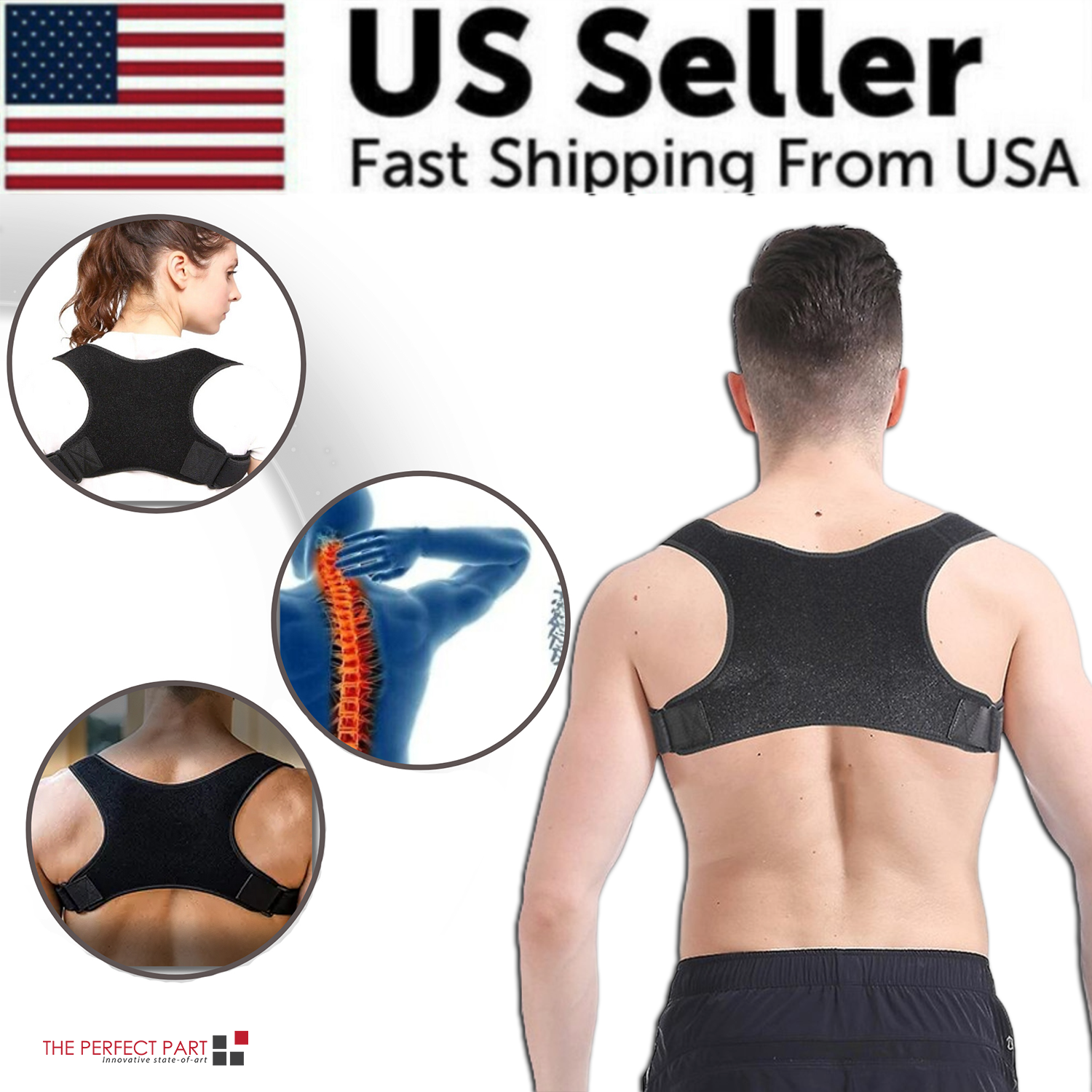 ErgoComfort Adjustable Posture Brace